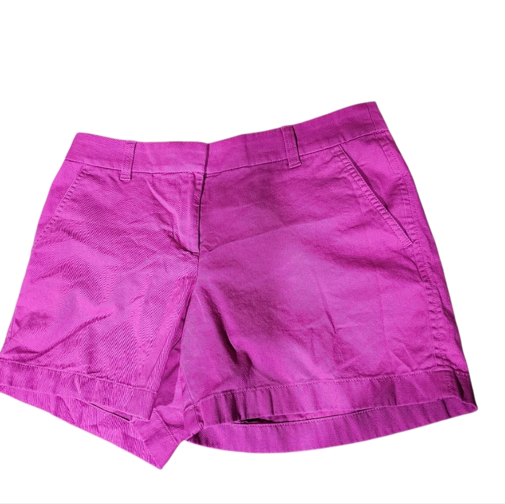 J. Crew Bright Pink Women's Bermudas Size 4 - Picture 1 of 4